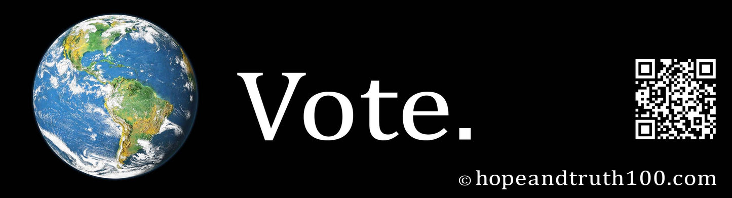 100 Bumper Stickers. VOTE